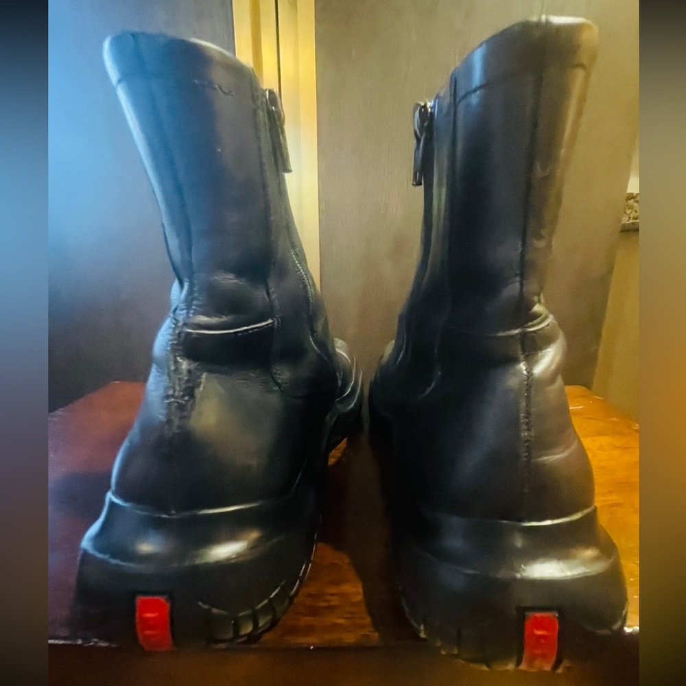 RARE AUTHENTIC VINTAGE PRADA MOTO BOOTS❤️ REAL AND FABULOUS!!!!!!
